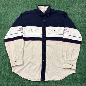 Vintage 90s Express Rider Southwest Bull Skull Button Down Shirt